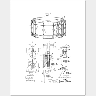 Snare Drum Muffler Vintage Patent Hand Drawing Posters and Art